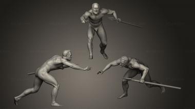 Figurines of people Warrior 12 3d model